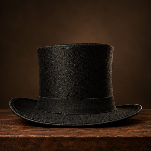 Black top hat - hat, men’s
