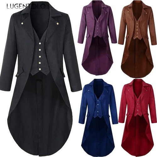Men victorian steampunk long - men's,