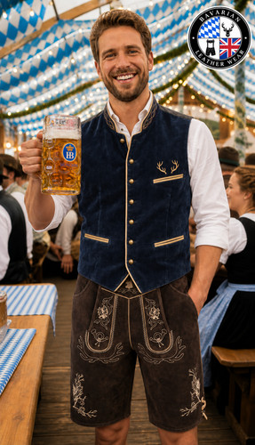 Mens bavarian waistcoat velvet - mens,