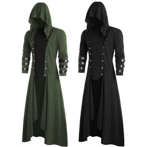 Men coat punk - long, jacket
