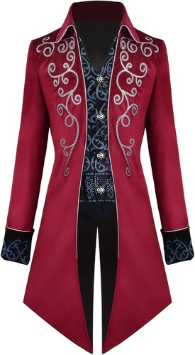 Mens gothic medieval tailcoat - mens,
