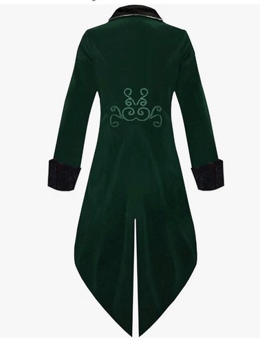 Mens steampunk velvet green - mens,