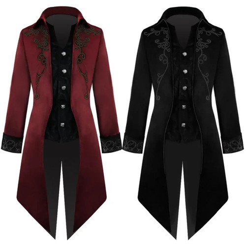 Mens gothic vampire coat - gothic,