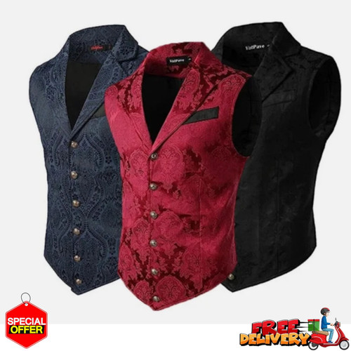 Victorian suit vest - vest, men