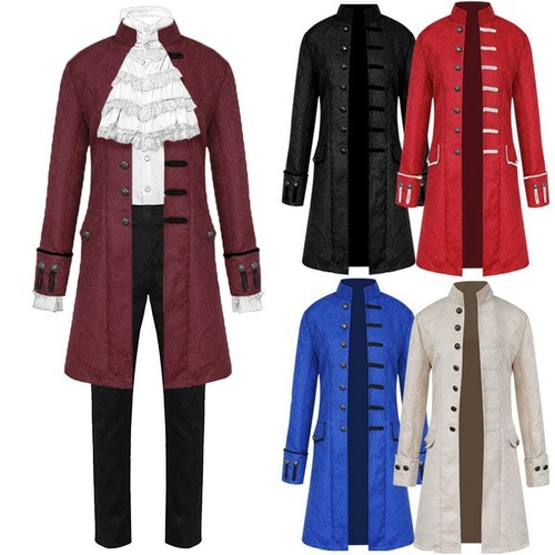 Mens retro gothic jacket frock - mens,