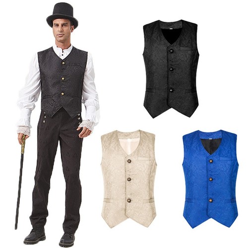 Men vintage jacquard vest - men,