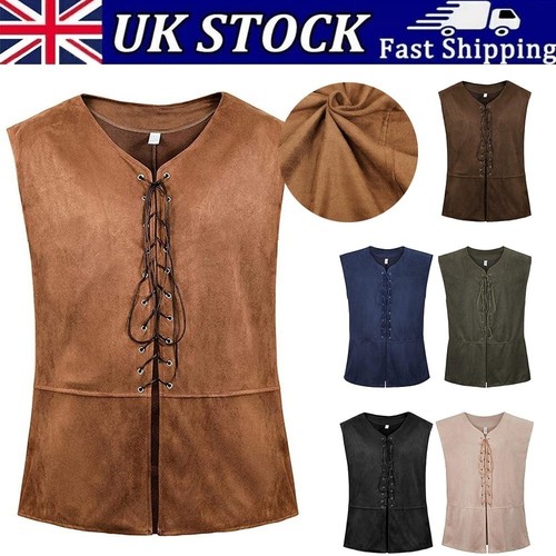 Men medieval vest sleeveless - men's,