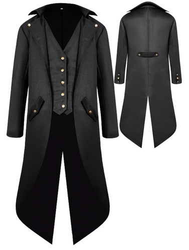 Men steampunk vintage jacket - vintage,