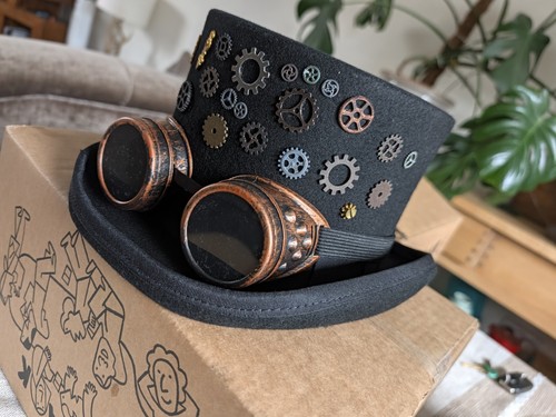 Black felt men - felt, steampunk