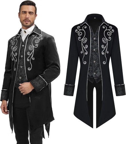 Mens gothic steampunk jacket - gothic,