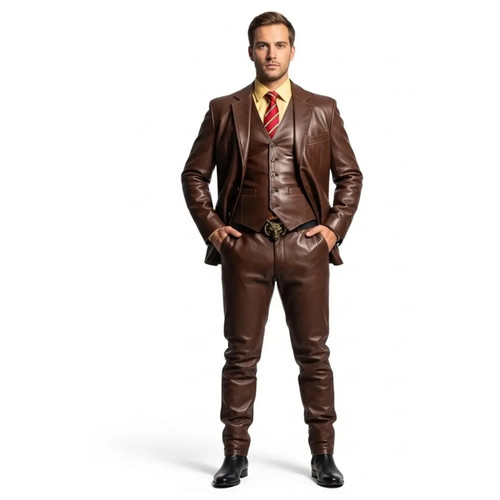 Handmade leather gothic suit - handmade,