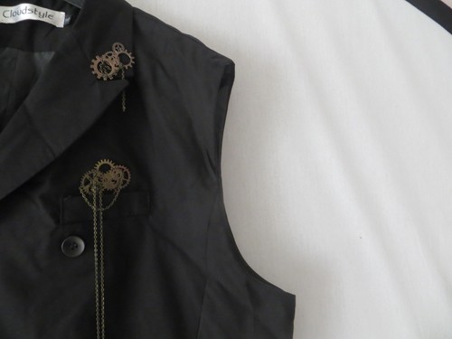 Steam punk black - black, double
