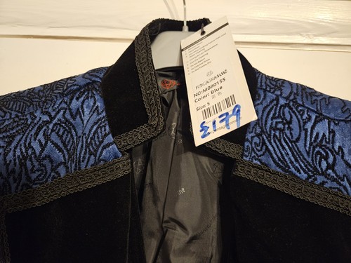 Mens steampunk blue jacket new - mens,