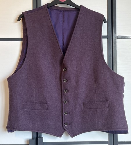 Moon tweed purple lambswool - tweed,