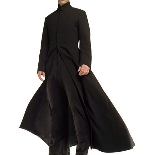Men black twill - men's, long