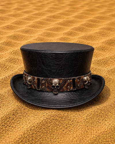 Black leather top - top, gothic